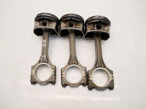 3x pistons de bielle pour Skoda VW Fabia Fox Polo 1,2 BMD 36AC