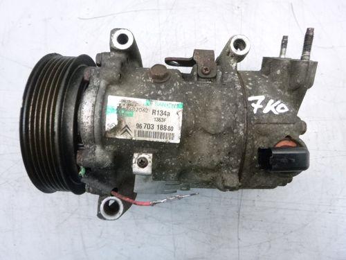 Compresseur de climatisation Citroen Peugeot 207 308 Partner 1,6 HDi D 9HP DV6DTED 9670318880