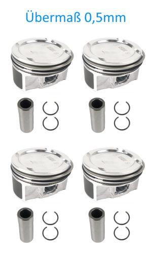 4x pistons surdimensionnés 0,5mm Opel Vauxhall Astra Cascada 1,4 Turbo A14NEL B14NEL NEUF